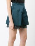 frayed edges layered shorts