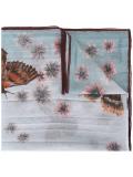 butterfly print scarf