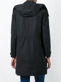 hooded trench coat
