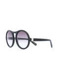 round frame aviator sunglasses