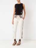cropped bouclé trousers