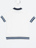 contrast collar polo shirt 
