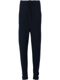 drawstring waist track pants