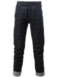 creased effect jeans