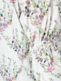 floral print hooded jacket