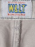 panelled denim trousers