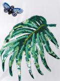芭蕉叶亮片罩衫