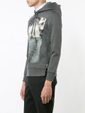 printed hooded sweater