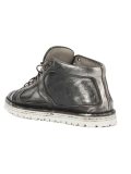 metallic hi-top sneakers