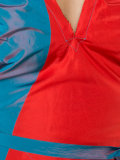 asymmetric sleeves cropped blouse