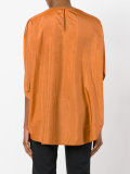 cropped sleeves blouse 