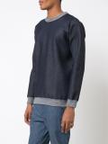 denim effect sweatshirt