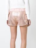 leather shorts