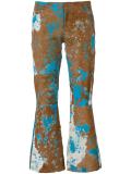 printed cropped trousers