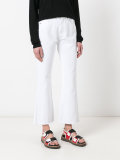 cropped flared jeans