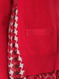 chiffon insert cardigan 