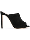 frayed stiletto mules