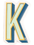 K logo sticker 