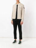 zipped biker jacket
