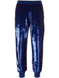 sequined tapered trousers