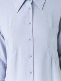 ruffled detail shirt dress