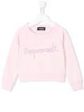 studdded logo sweatshirt 