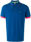 contrast polo shirt