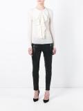 ruffled neckline top