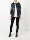 straight collar padded jacket