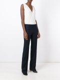 V-neck sleeveless jumpsuit