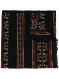 geometric knit scarf