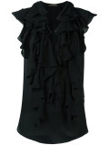 ruffled blouse