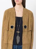 bird feather pendant necklace