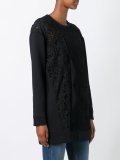 lace panel blouse