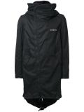 hooded zipped coat