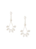 oval flower earrings