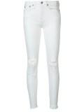 distressed skinny jeans 