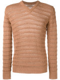 ribbed trim jumper 
