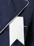 contrast trim blazer