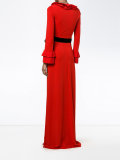 pleated ruffle gown