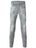 Skater distressed microstudded jeans