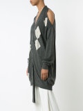 cut-off midi cardigan