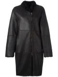 off-centre zip coat