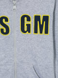 logo print hoodie