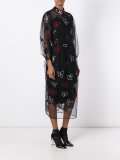 floral embroidery dress
