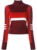 high neck cropped pullover