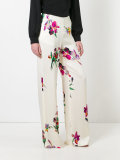 floral wide leg pants 