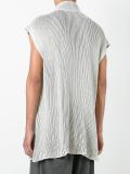 sleeveless open cardigan