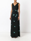 v-neck maxi dress