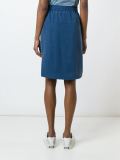 drawstring straight skirt